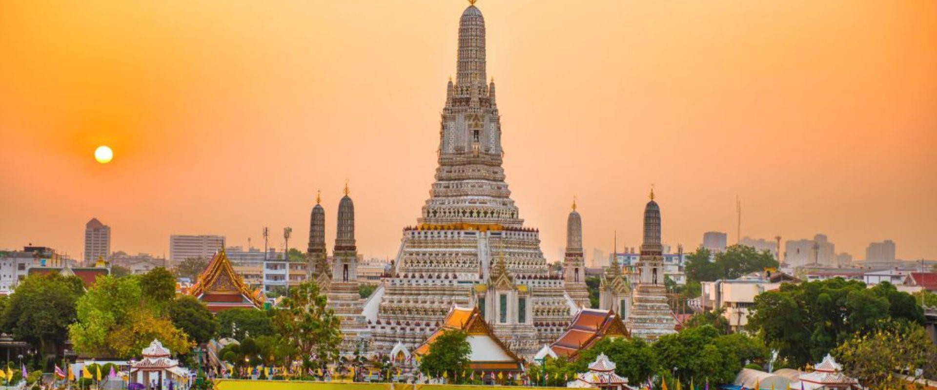 La belleza de Bangkok al atardecer