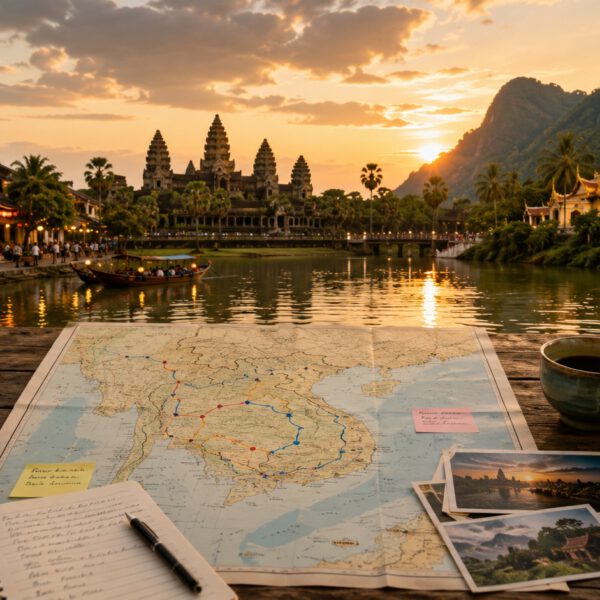 Vietnam, Camboya y Tailandia o Vietnam, Camboya y Laos