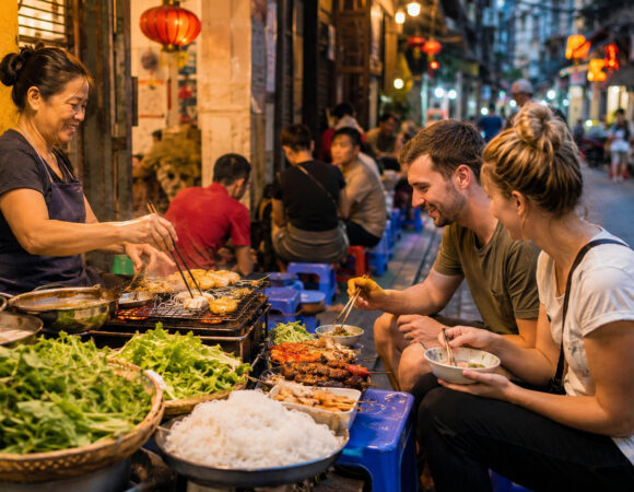 tour de comida callejera por Hanói: ruta culinaria para viajeros curiosos